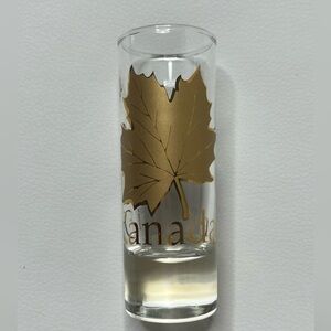 Canadian Montreal Gold Maple Leaf Shot Glass